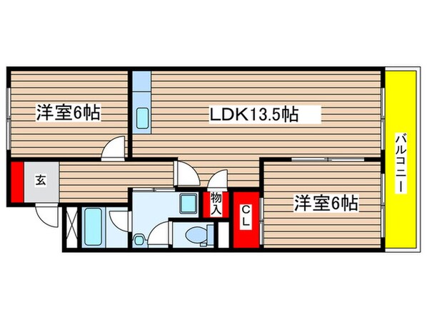 マンション杉の物件間取画像